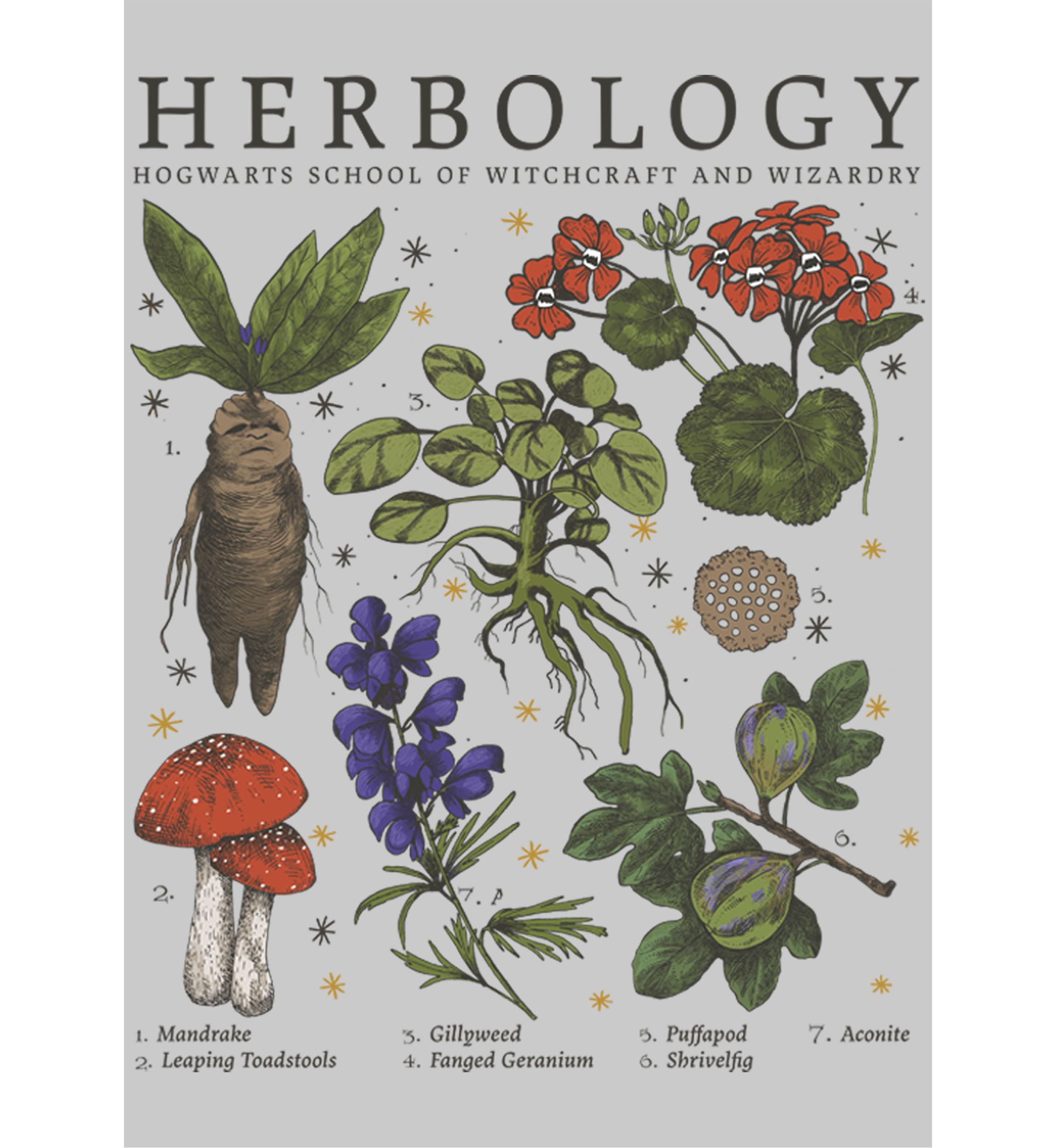 	  Harry Potter Herbology Fleece Crew Sweater  