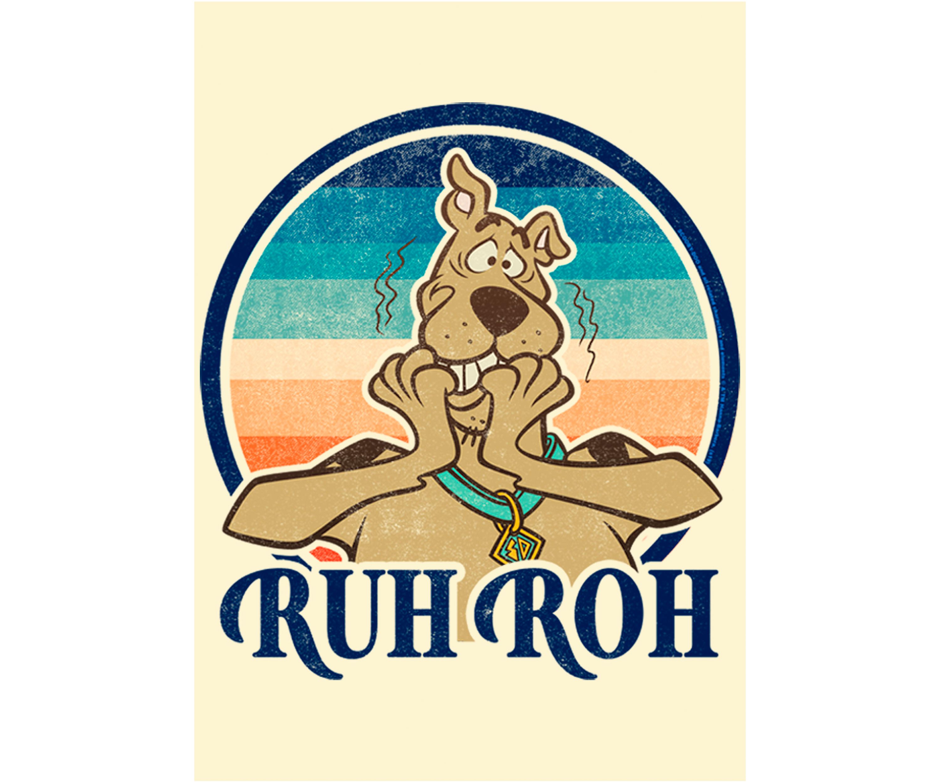 Scooby Doo Sunset Ruh Roh Graphic T-Shirt 
