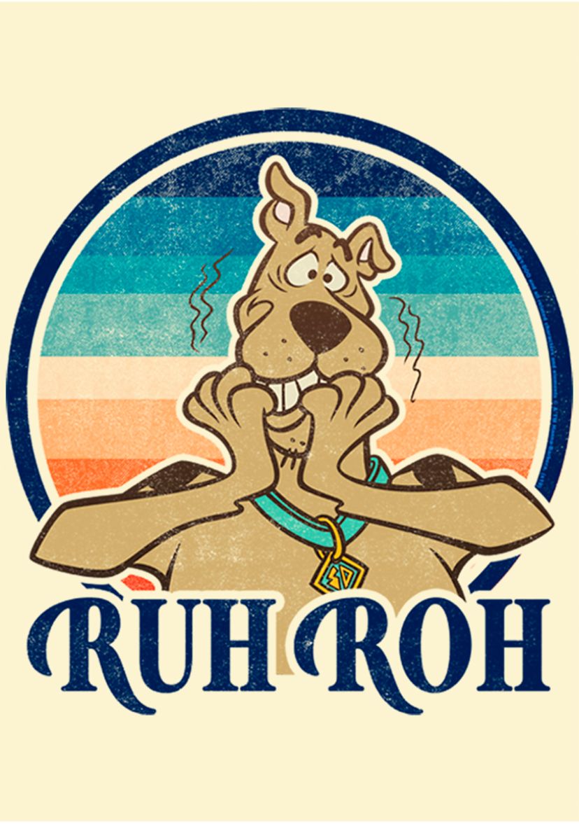 Scooby Doo Sunset Ruh Roh Graphic T-Shirt 
