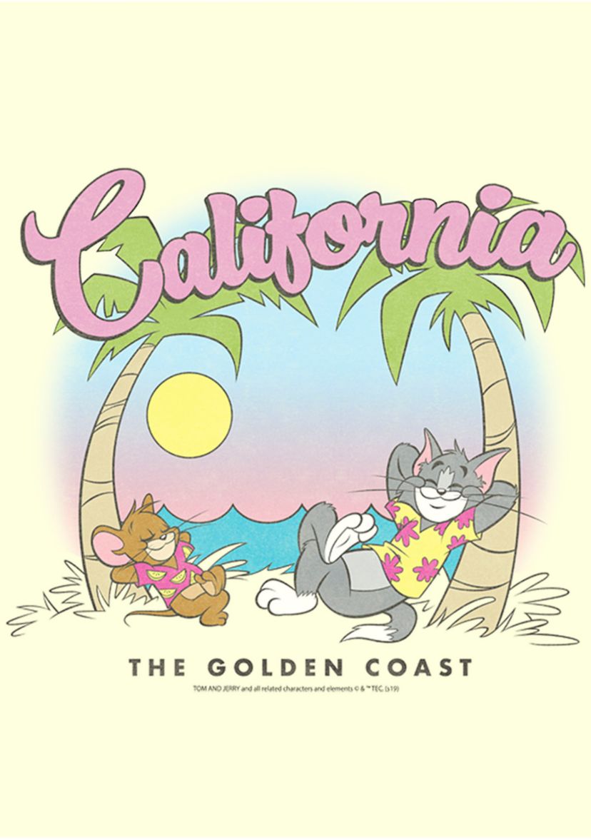 Tom and Jerry California Graphic T-Shirt 