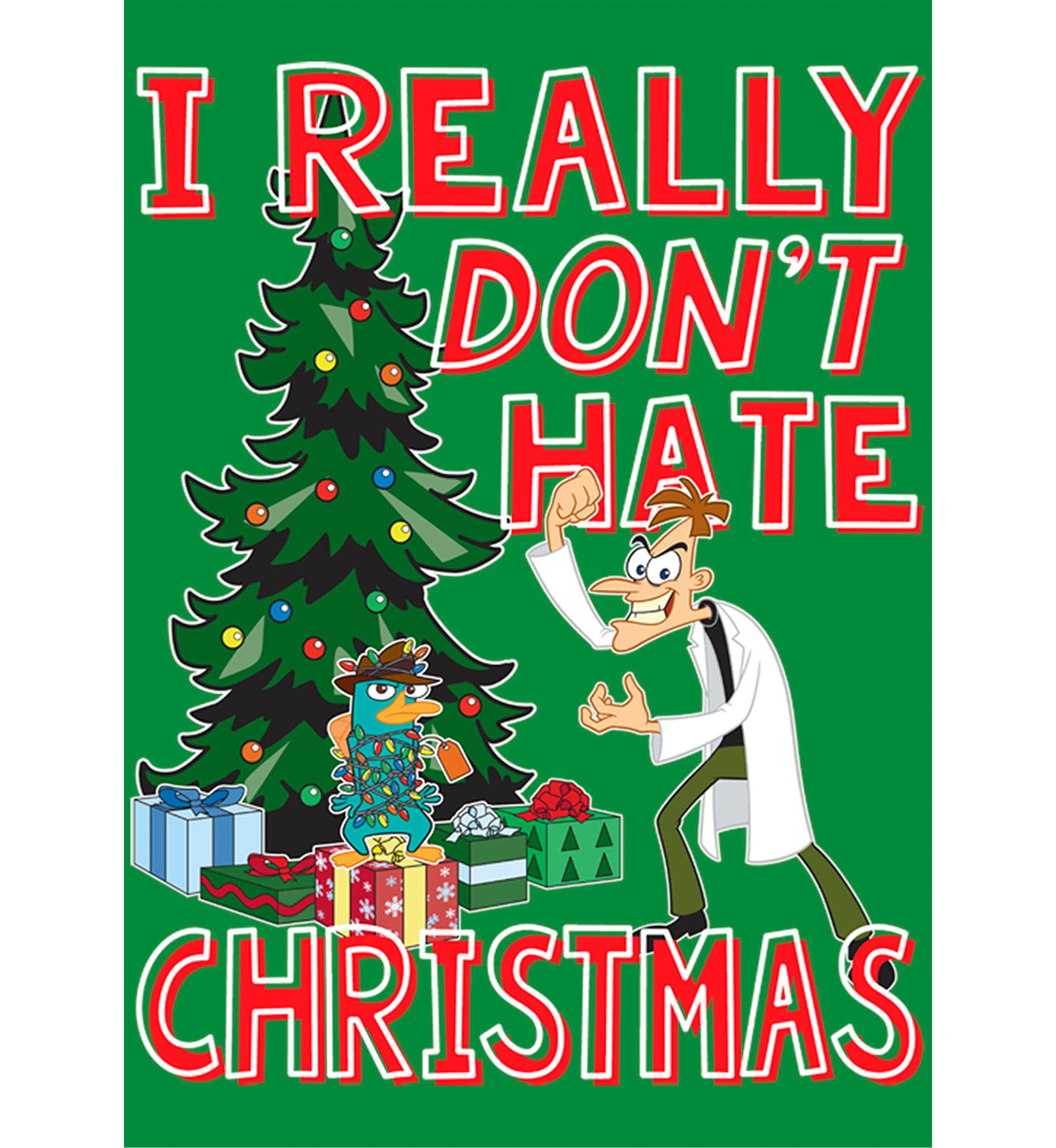 Phineas and Ferb Doof Christmas Graphic T-Shirt