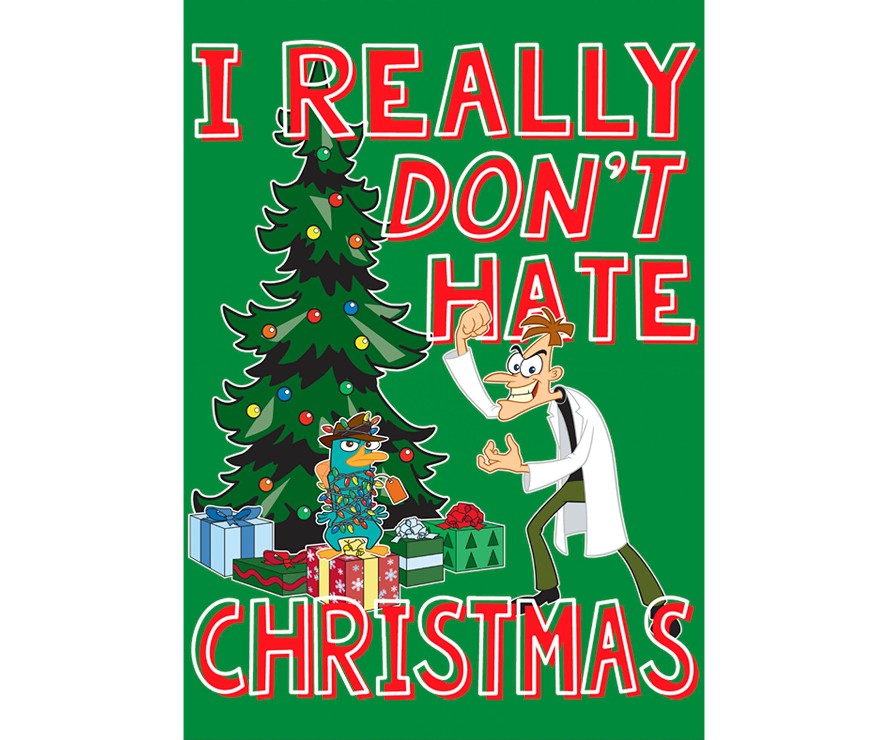 Phineas and Ferb Doof Christmas Graphic T-Shirt
