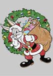 Looney Tunes Santa Bugs Crew Fleece Graphic Sweater
