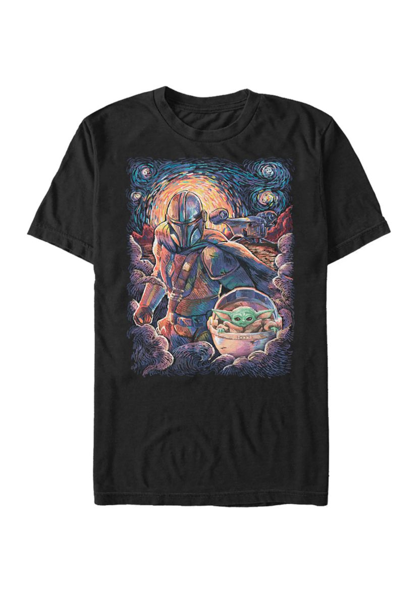 Star Wars® The Mandalorian Mando Child Razor Painty Stars Graphic T-Shirt