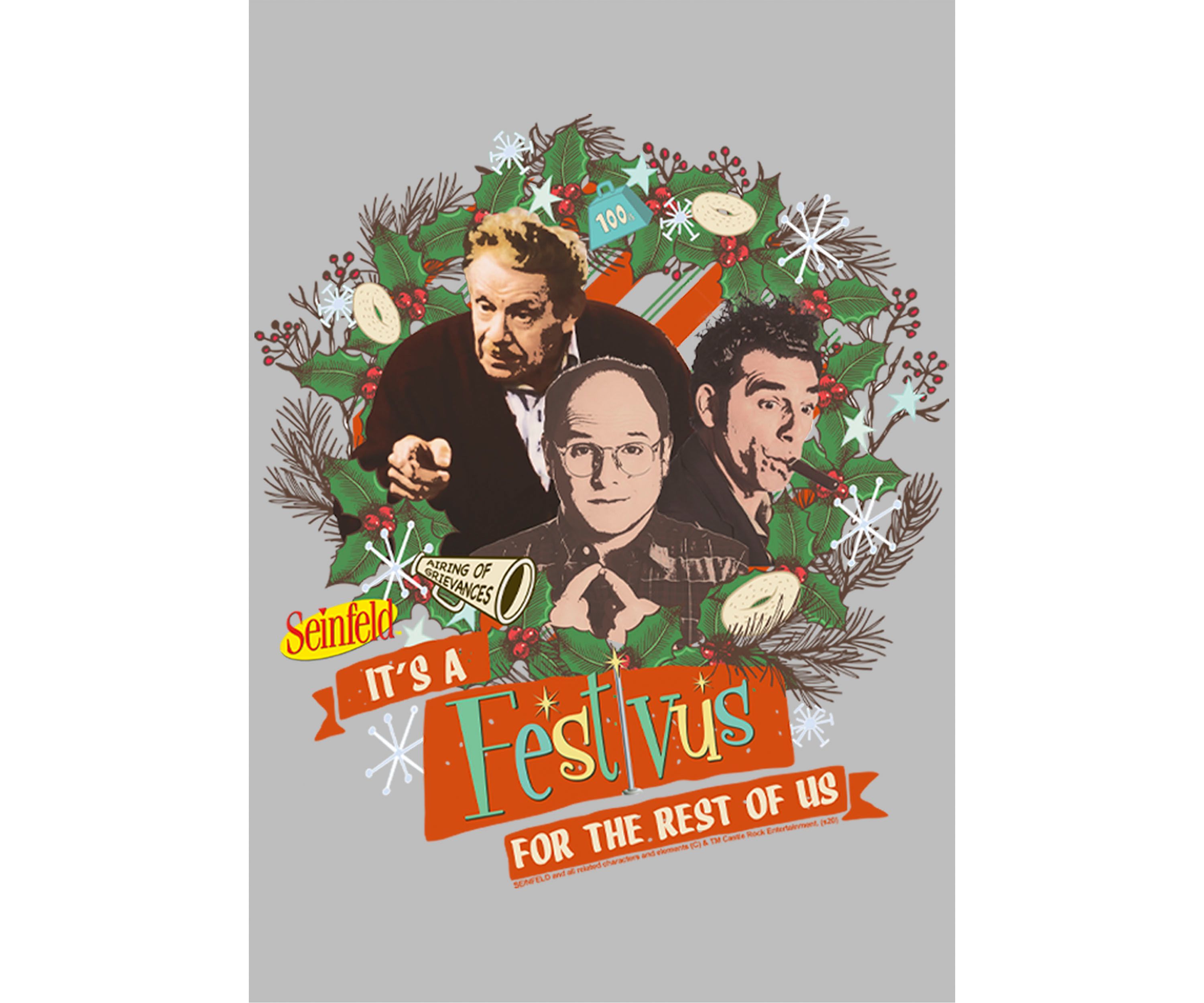 Seinfeld Festivus Wreath Graphic T-Shirt