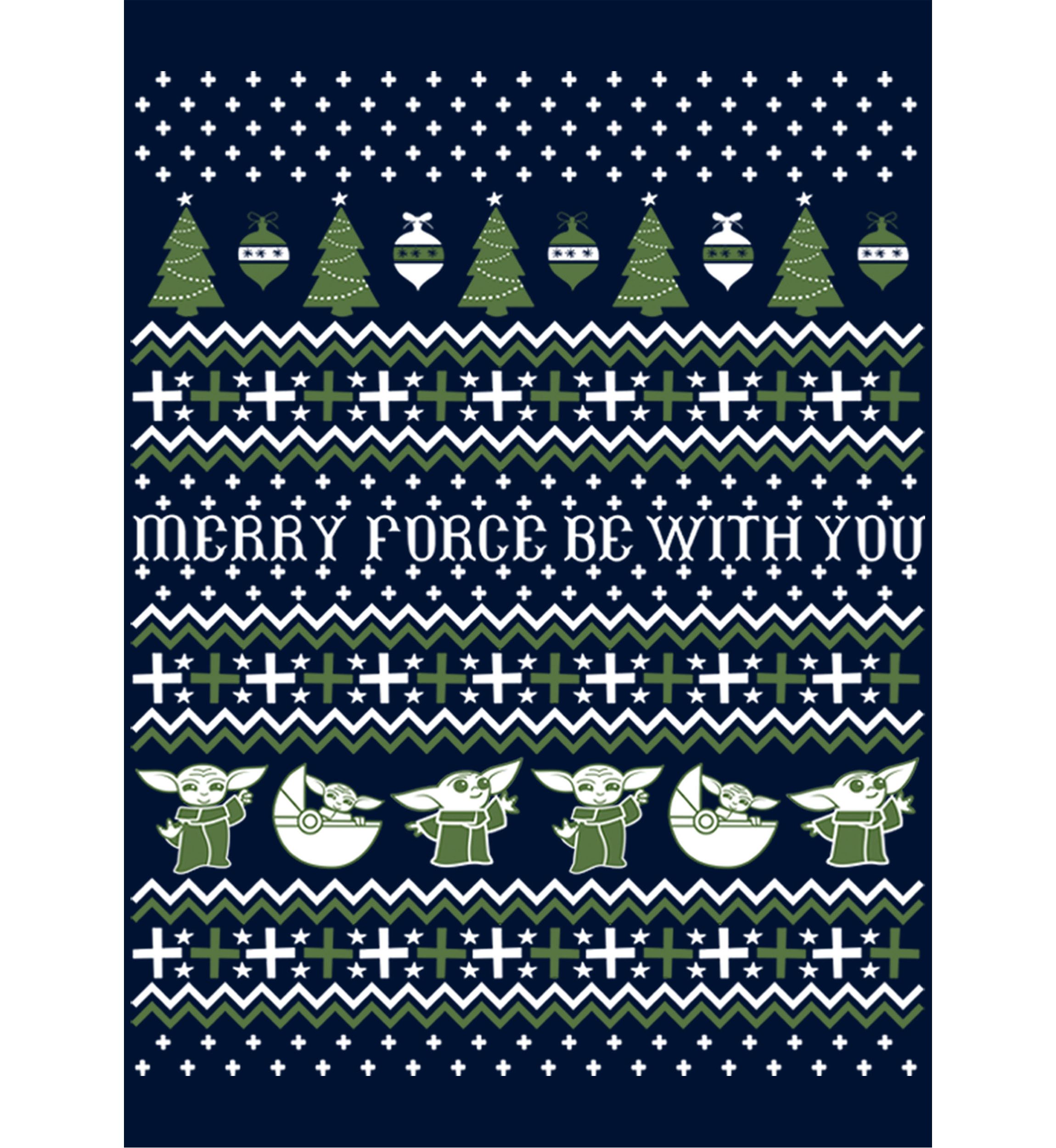 Star Wars® The Mandalorian The Child Ugly Sweater Crew Fleece Graphic Sweater