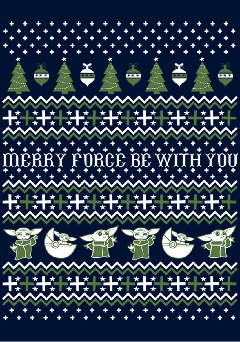 Star Wars® The Mandalorian The Child Ugly Sweater Crew Fleece Graphic Sweater