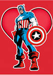 Captain America Heart Graphic T-Shirt