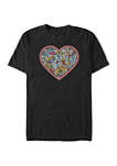 Comic Heart Graphic T-Shirt