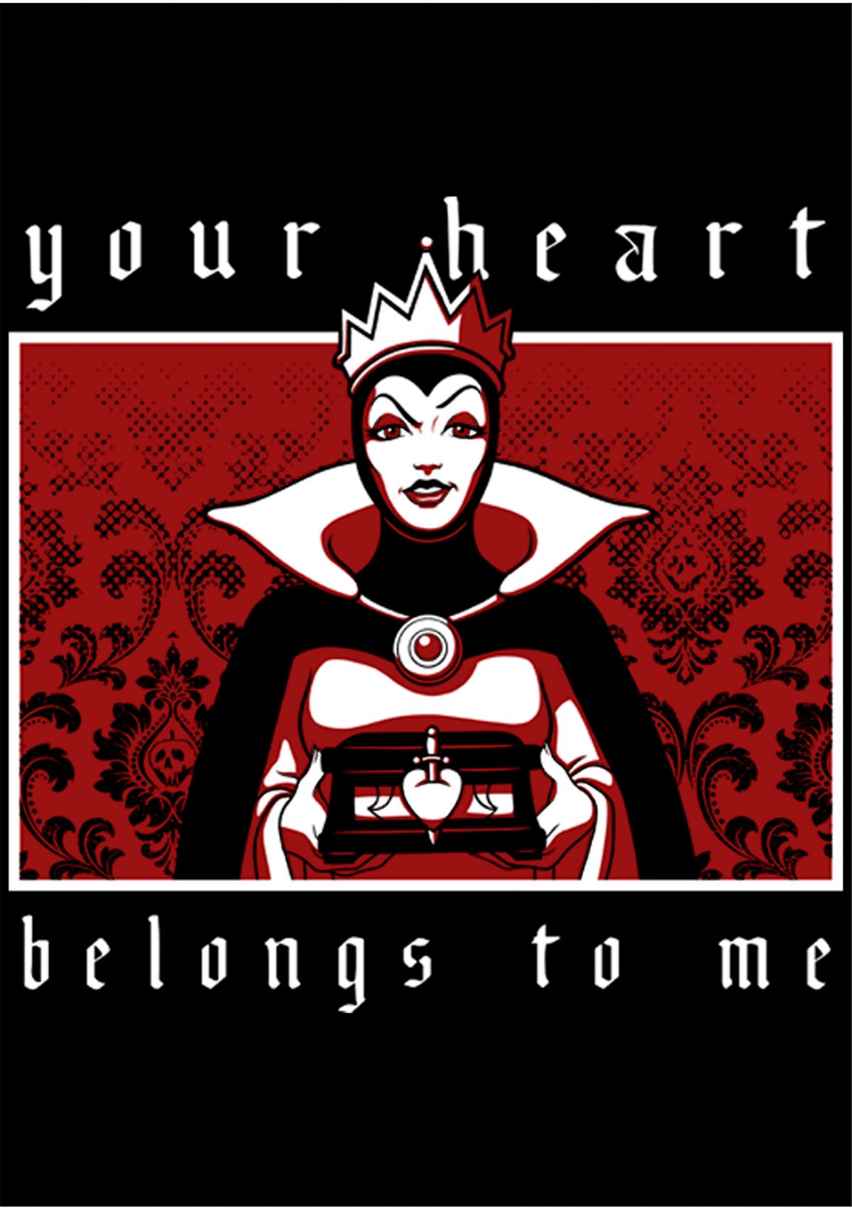 Evil Queen Heart Graphic T-Shirt