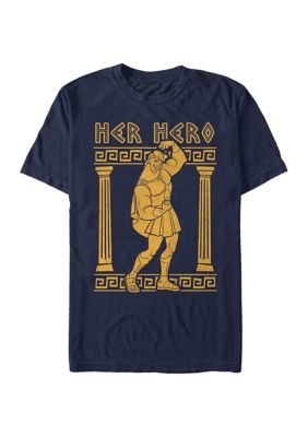 Disney Men's Big & Tall Hercules Her Hero Herc T-Shirt, Navy Blue, 3XL