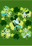 Classic Mickey Friends Clovers Graphic T-Shirt
