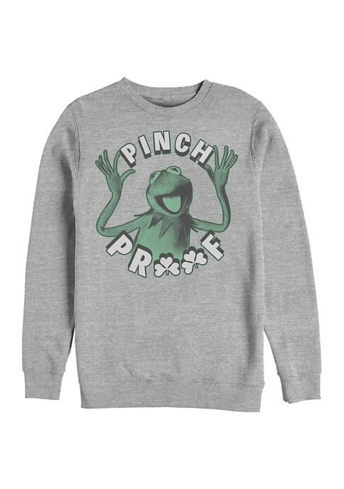 Muppets Pinch Proof Kermit Crew Fleece Sweatshirt