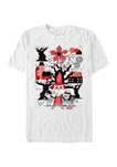 Stranger Things Red Black Graphic  T-Shirt