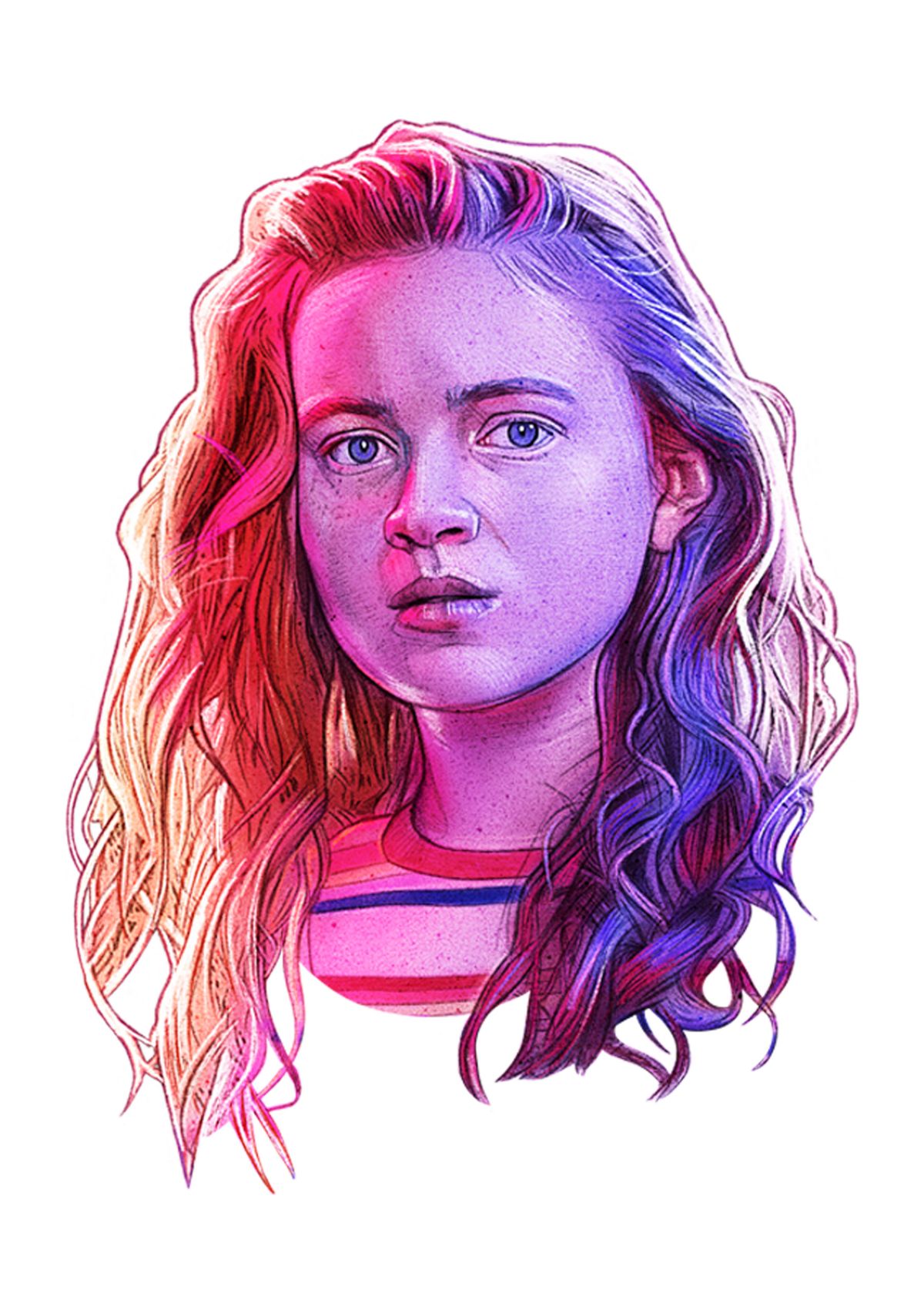 Stranger Things Max Big Face Graphic T-Shirt