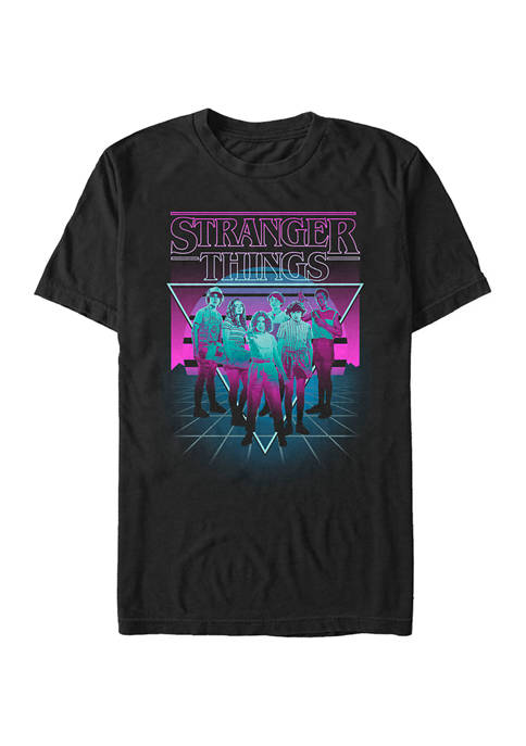 Stranger Things Neon Group Graphic T-Shirt