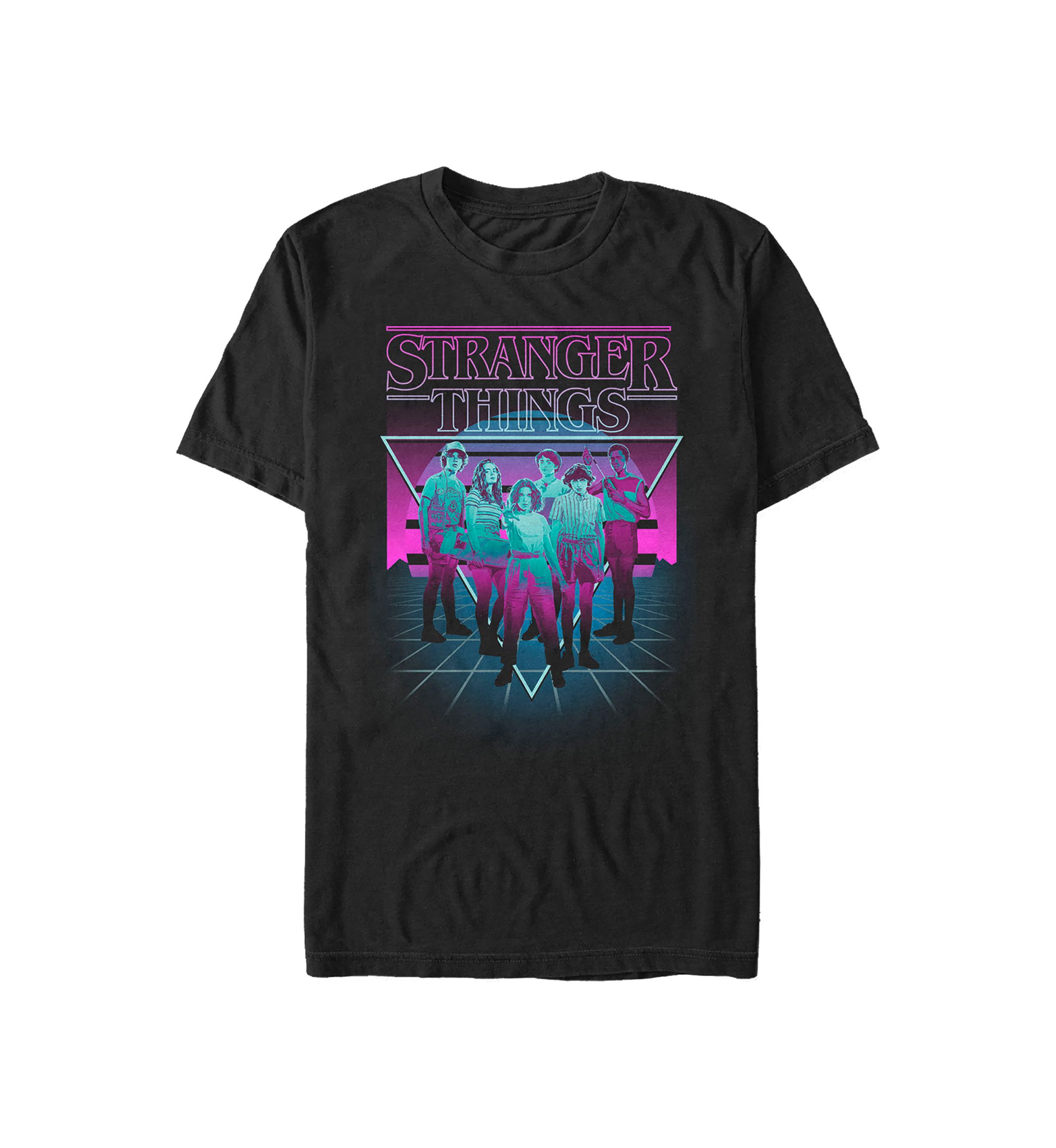 Stranger Things Neon Group Graphic T-Shirt