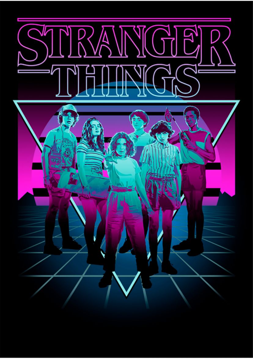 Stranger Things Neon Group Graphic T-Shirt