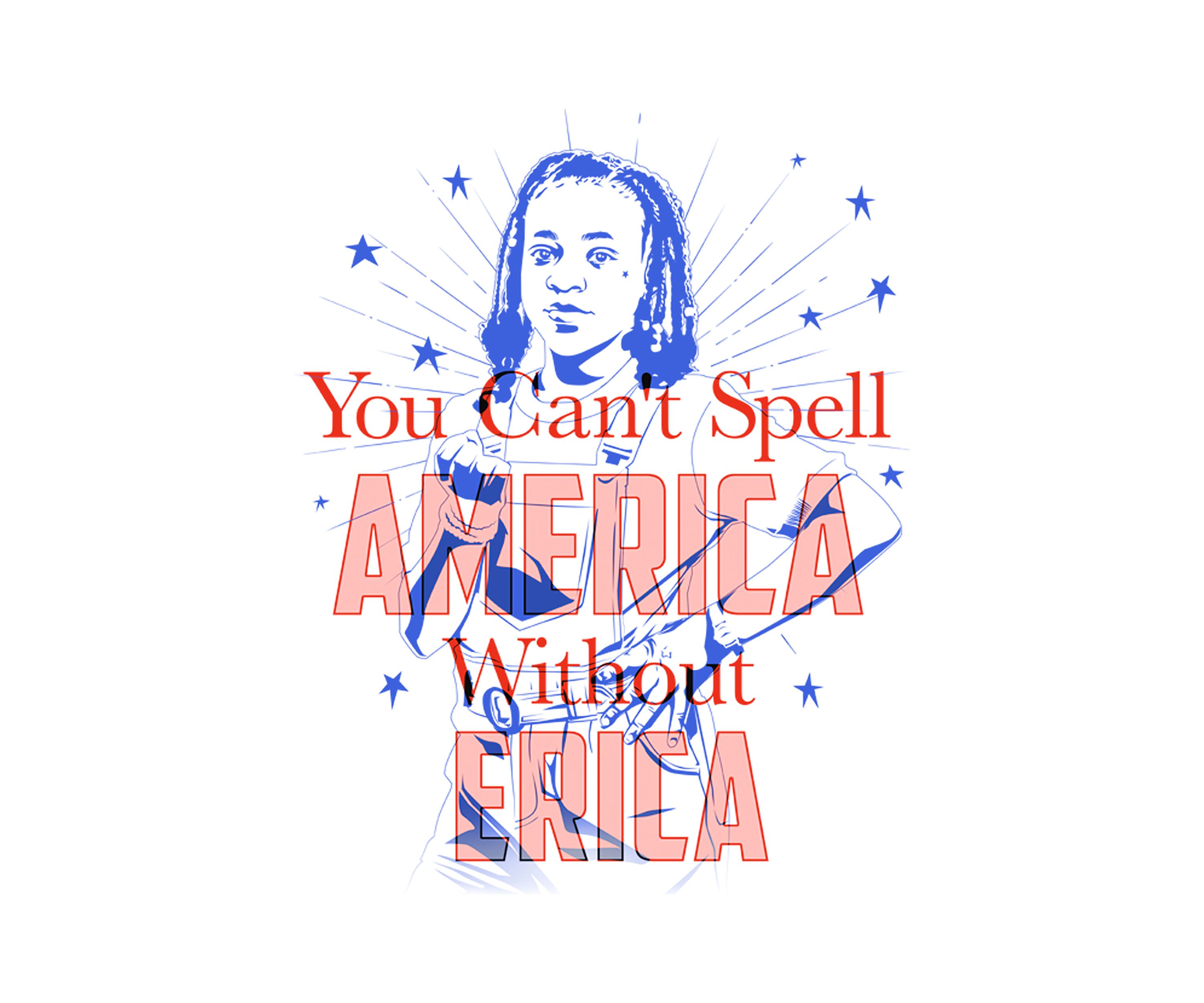 Stranger Things America Erica Graphic T-Shirt