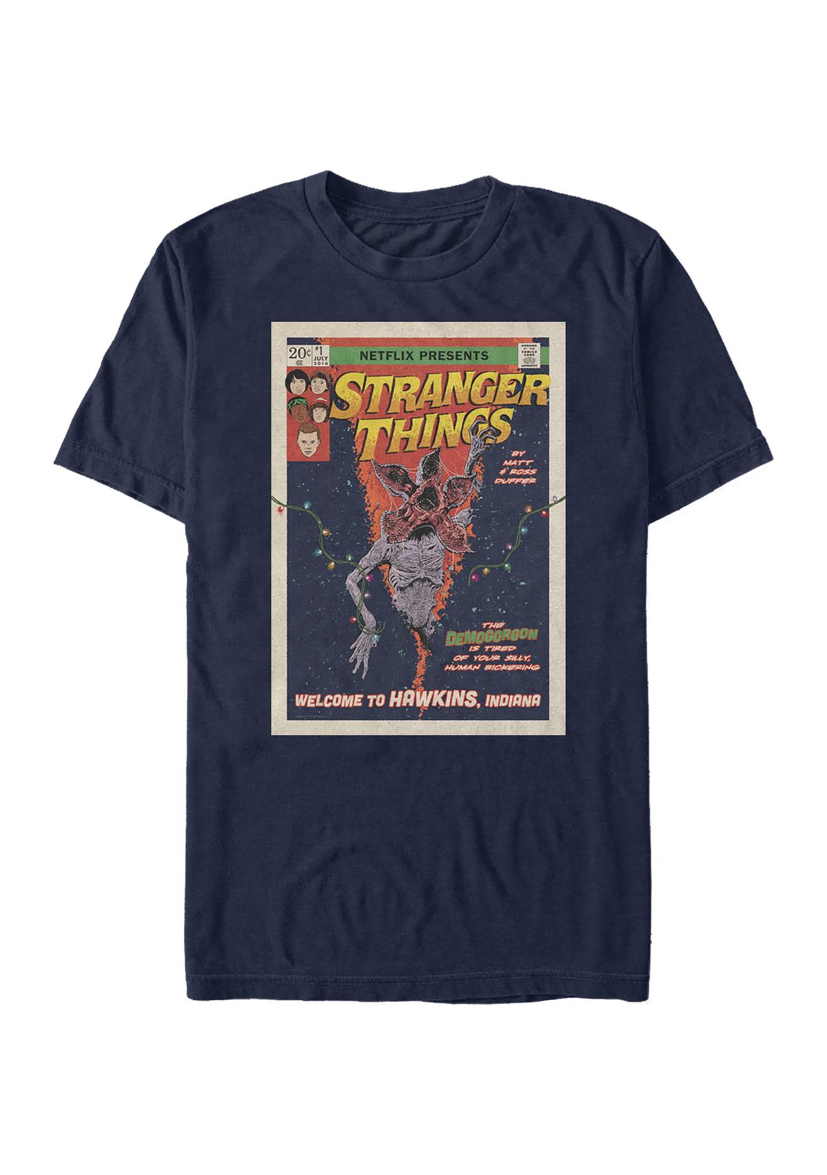  Stranger Things Comic Cover Graphic T-Shirt