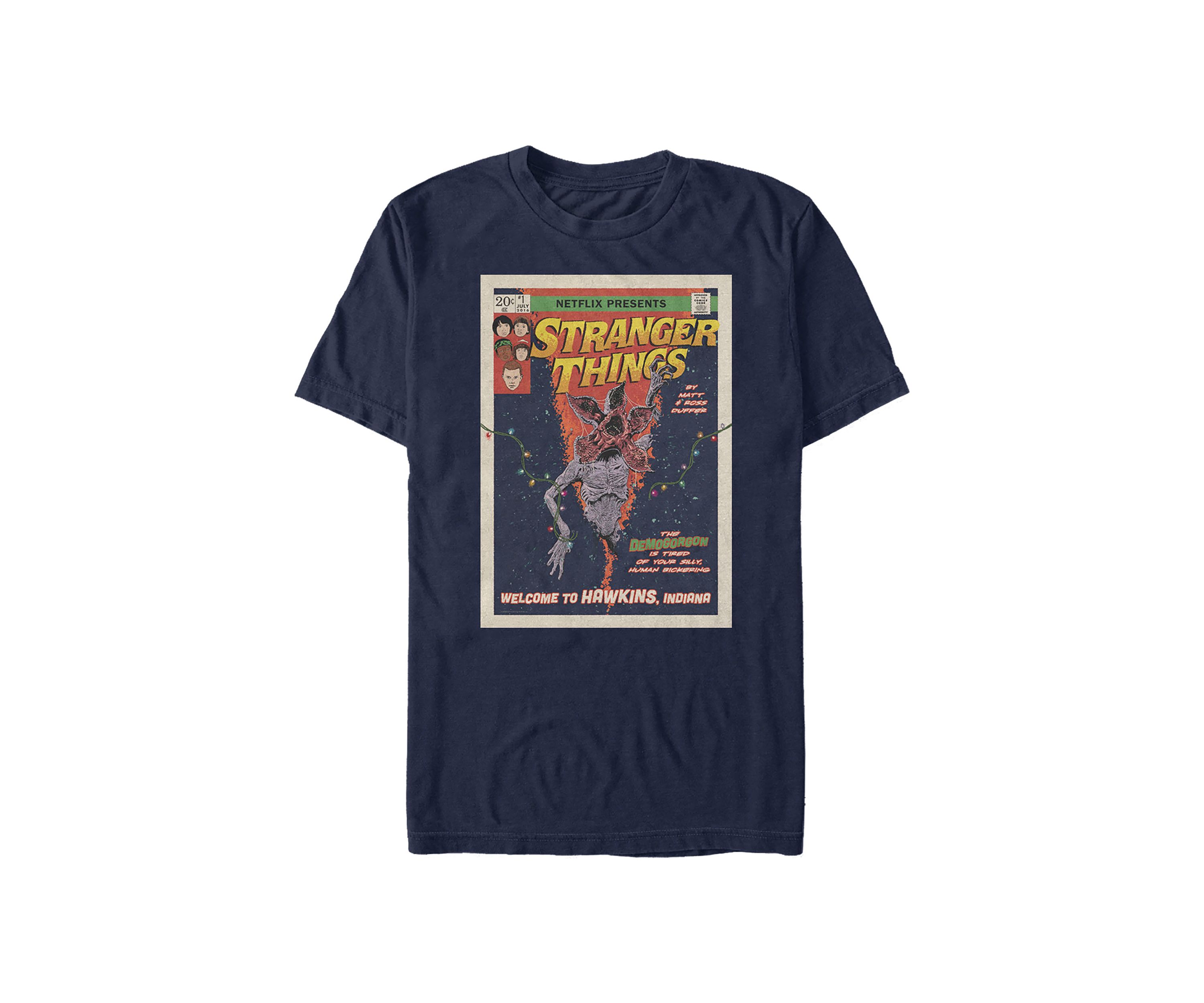  Stranger Things Comic Cover Graphic T-Shirt