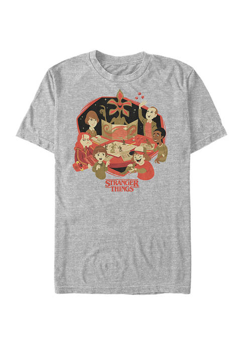 Stranger Things DnD Group Graphic T-Shirt