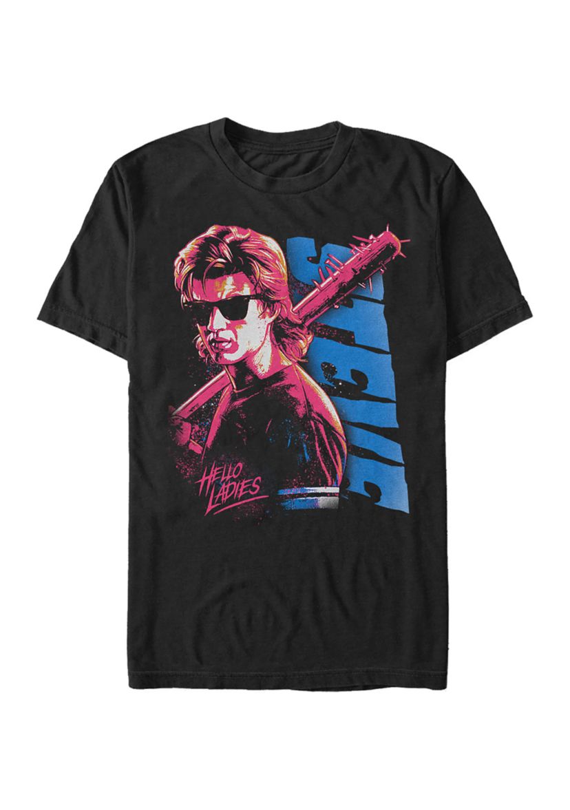 Stranger Things Splatterpunk Steve Graphic T-Shirt