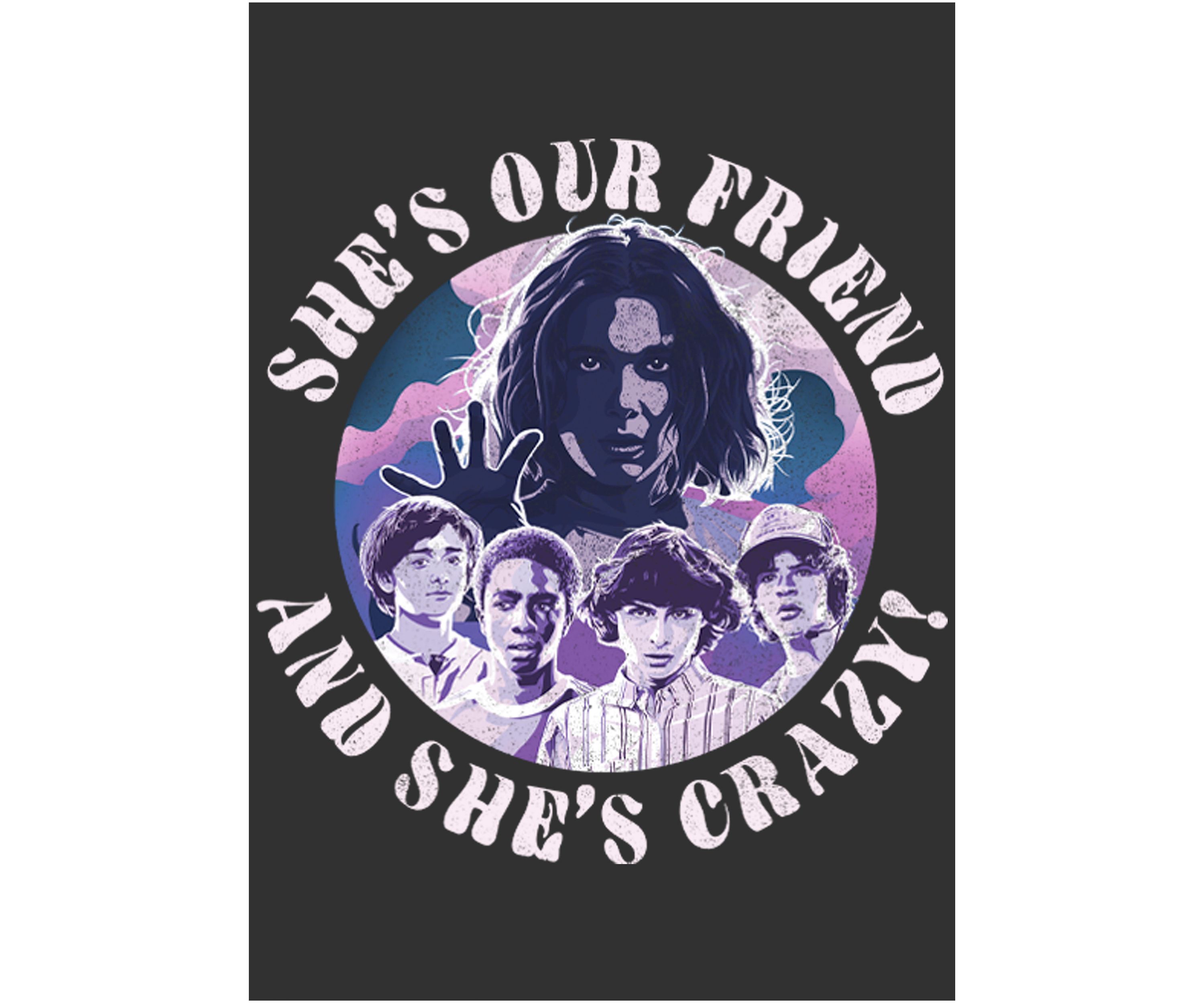 Stranger Things Our Friend Is Crazy Graphic T-Shirt
