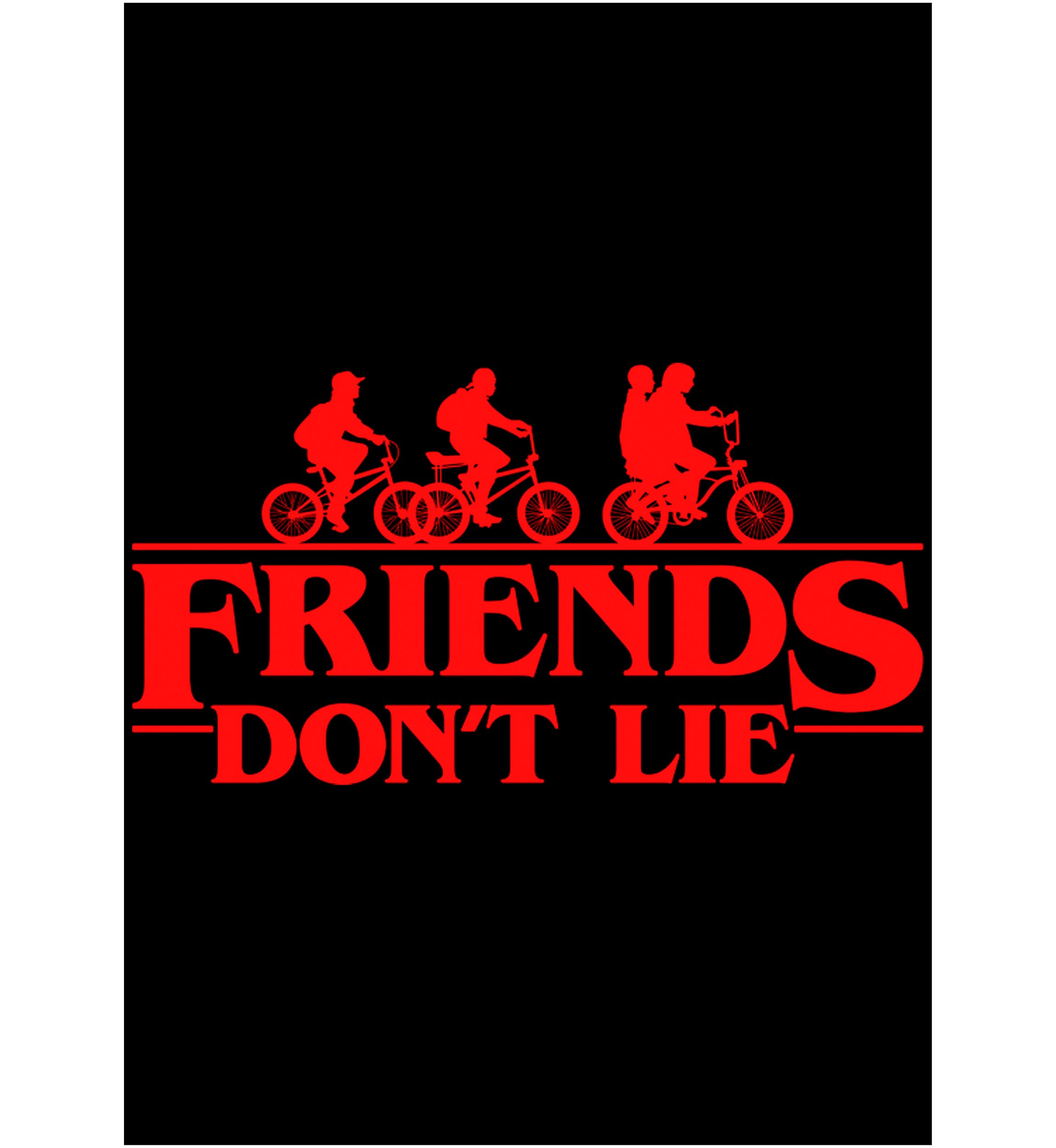 Stranger Things Friends Dont Lie Graphic T-Shirt