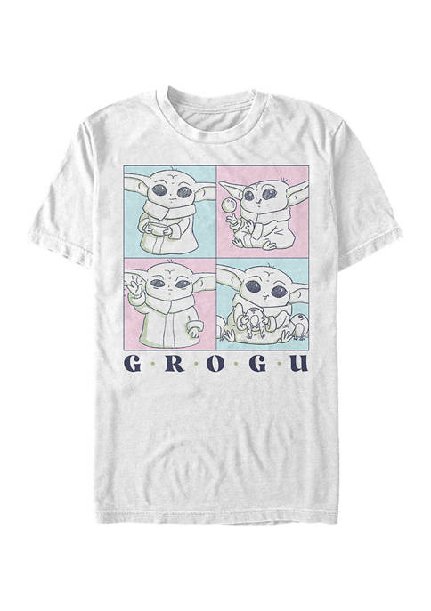 Star Wars The Mandalorian Grogu Cute Box Up Graphic T-Shirt