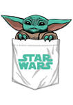 Star Wars The Mandalorian Baby Faux Pocket Graphic T-Shirt