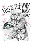 Star Wars The Mandalorian Way to My Heart Graphic T-Shirt