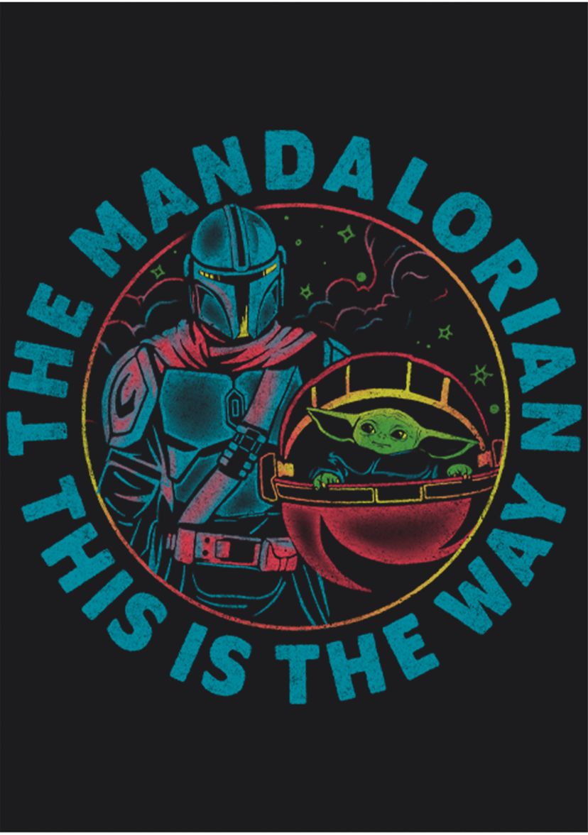 Star Wars® The Mandalorian Rainbow Mando Graphic T-Shirt