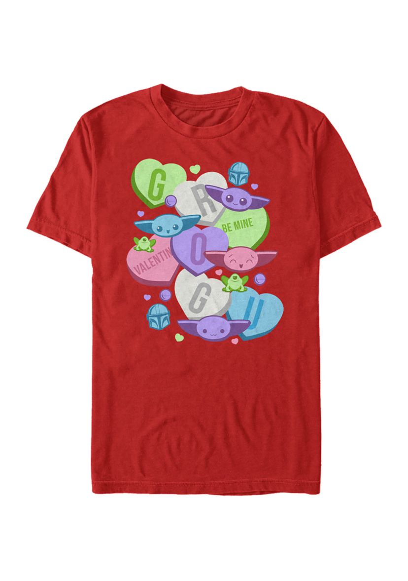 Grogu Hearts Graphic T-Shirt