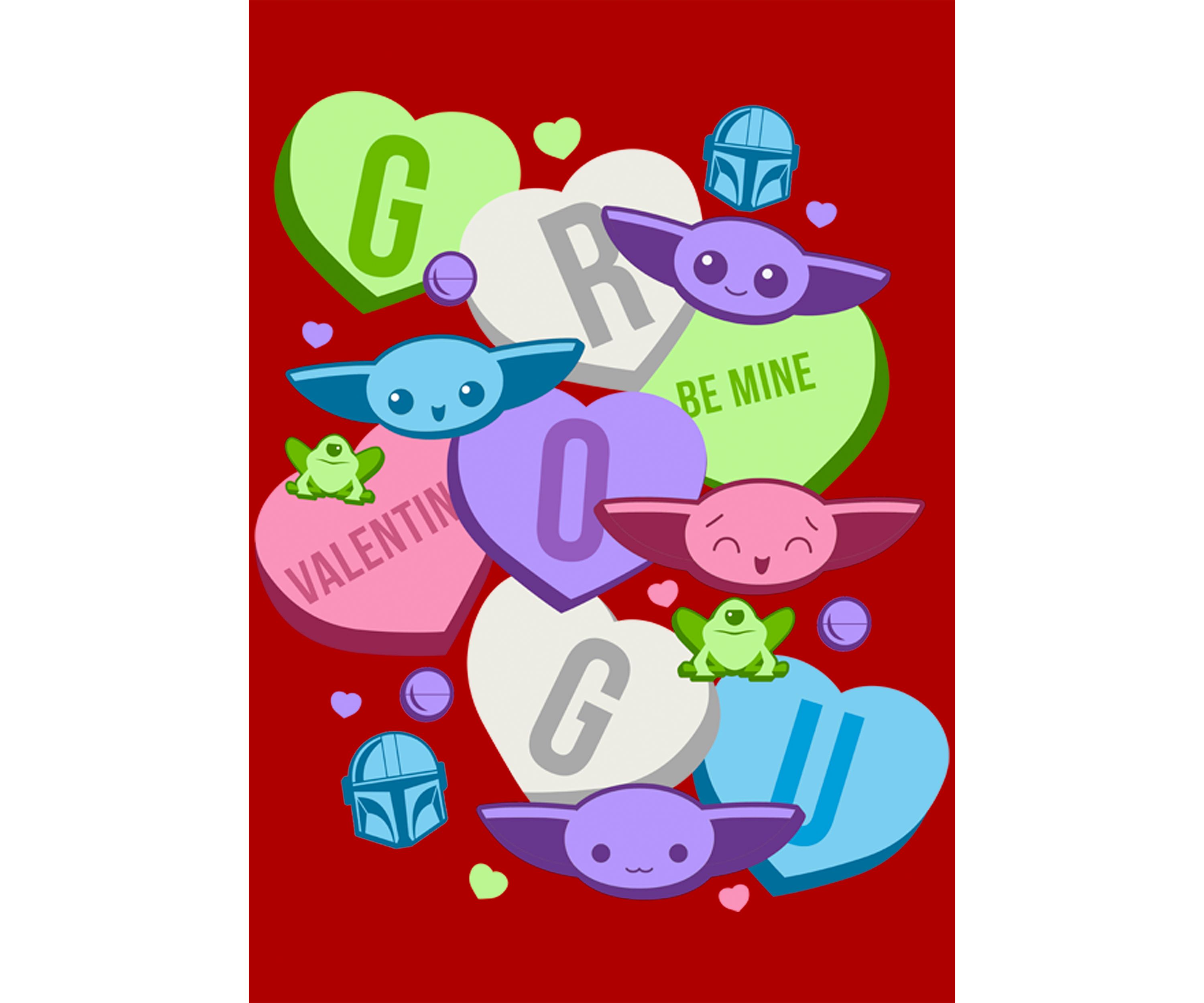 Grogu Hearts Graphic T-Shirt