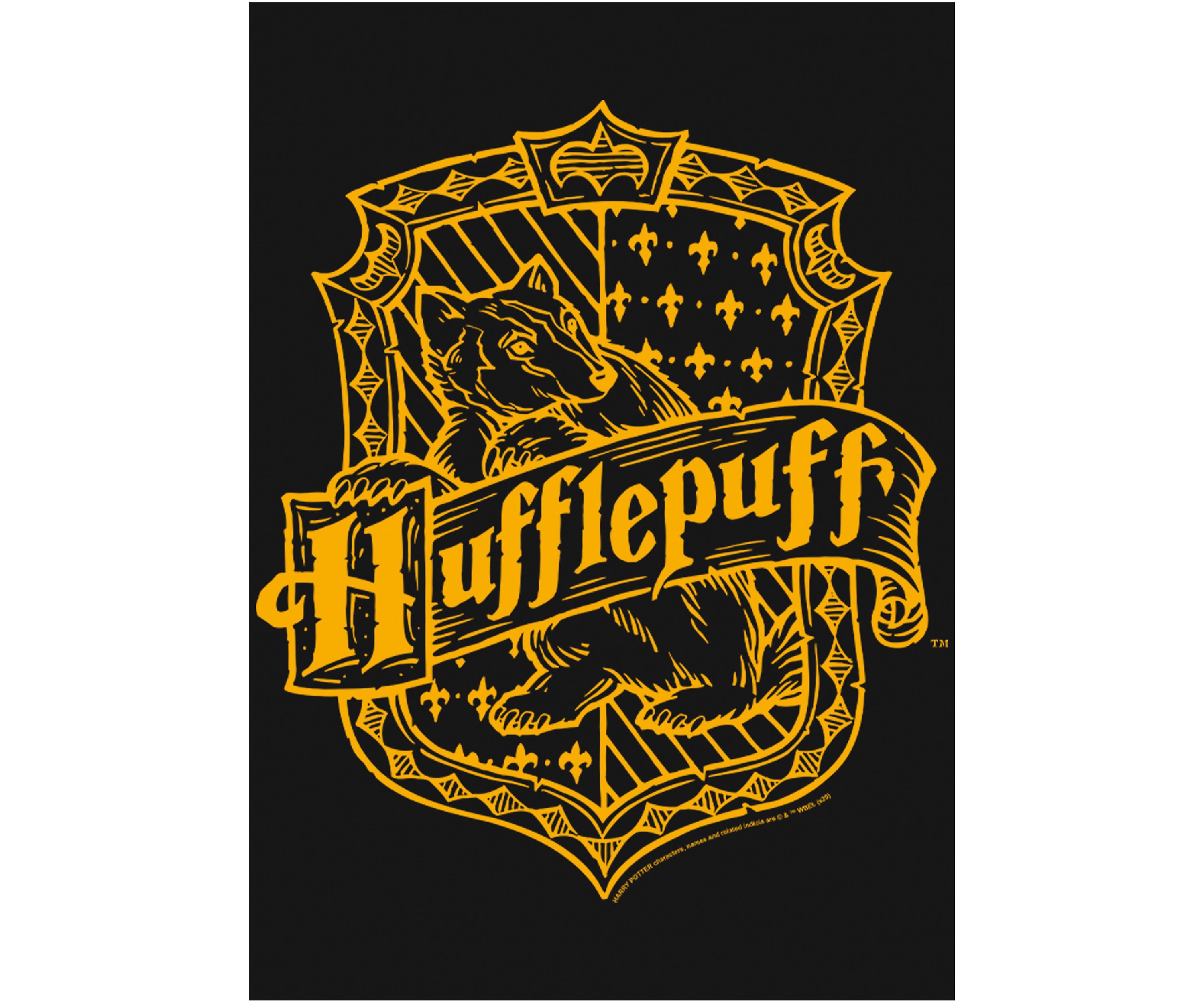Harry Potter Hufflepuff Crest Graphic T-Shirt