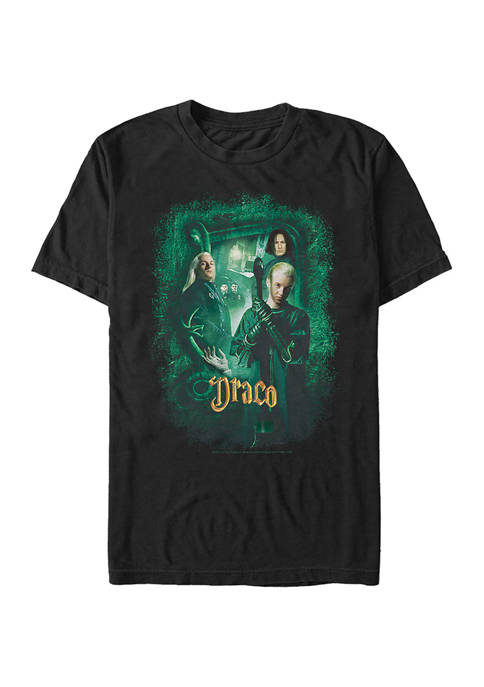 Harry Potter Chamber Draco Banner Graphic T-Shirt