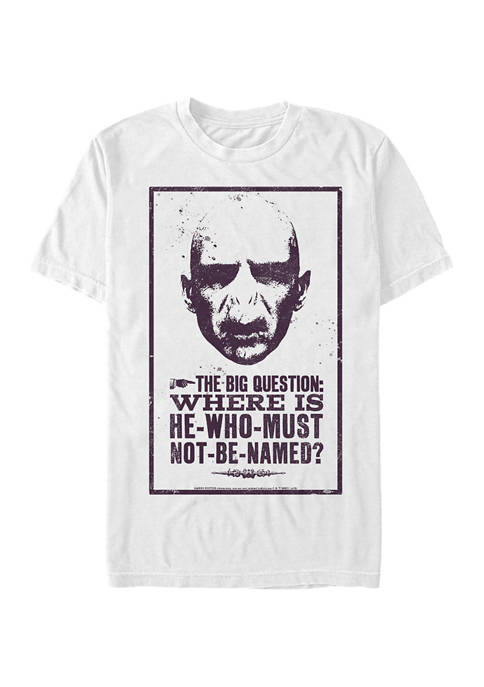 Harry Potter Must Not Be Named Graphic T-Shirt