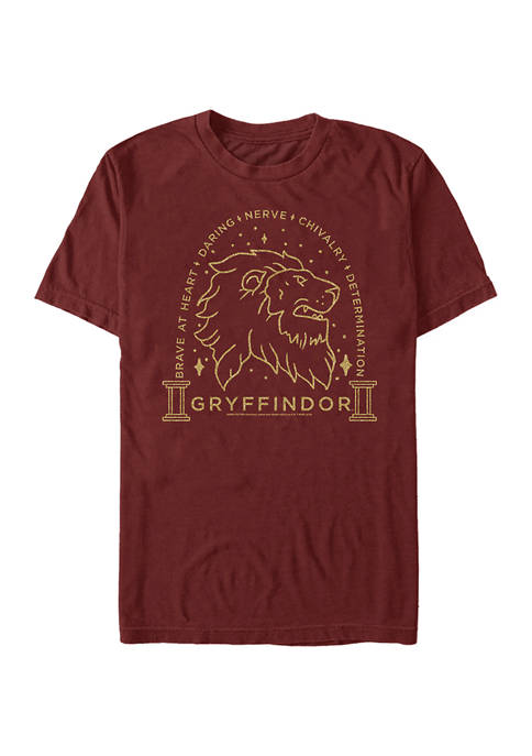 Harry Potter Lion Line Art Graphic T-Shirt