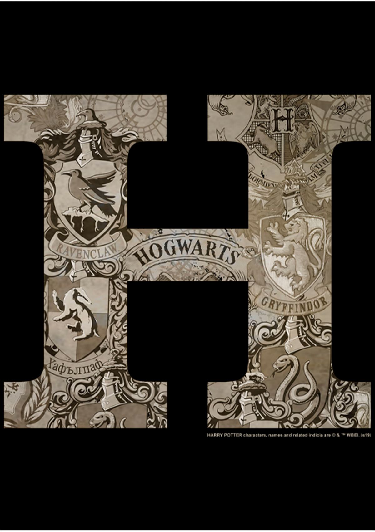 Harry Potter Vintage Hogwarts Graphic T-Shirt