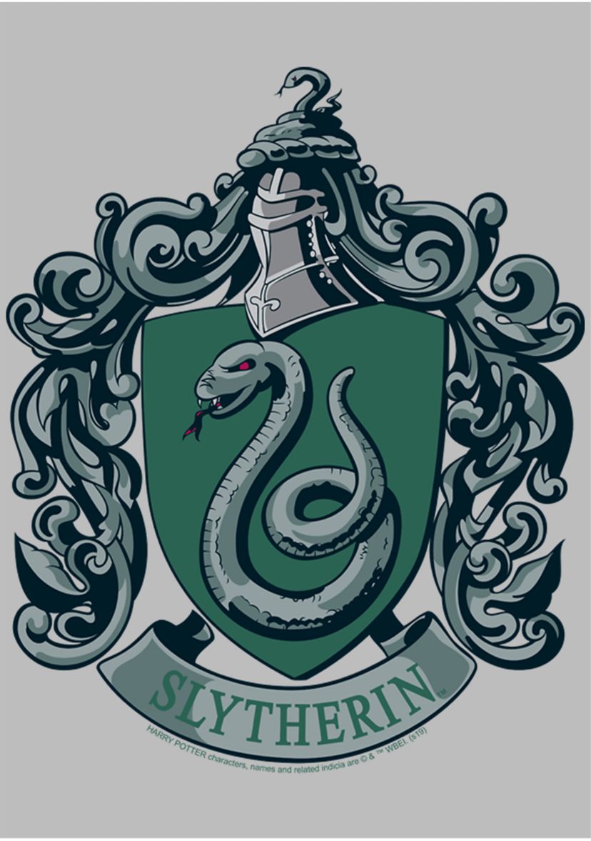 Mens Harry Potter Slytherin House Crest Graphic T-Shirt