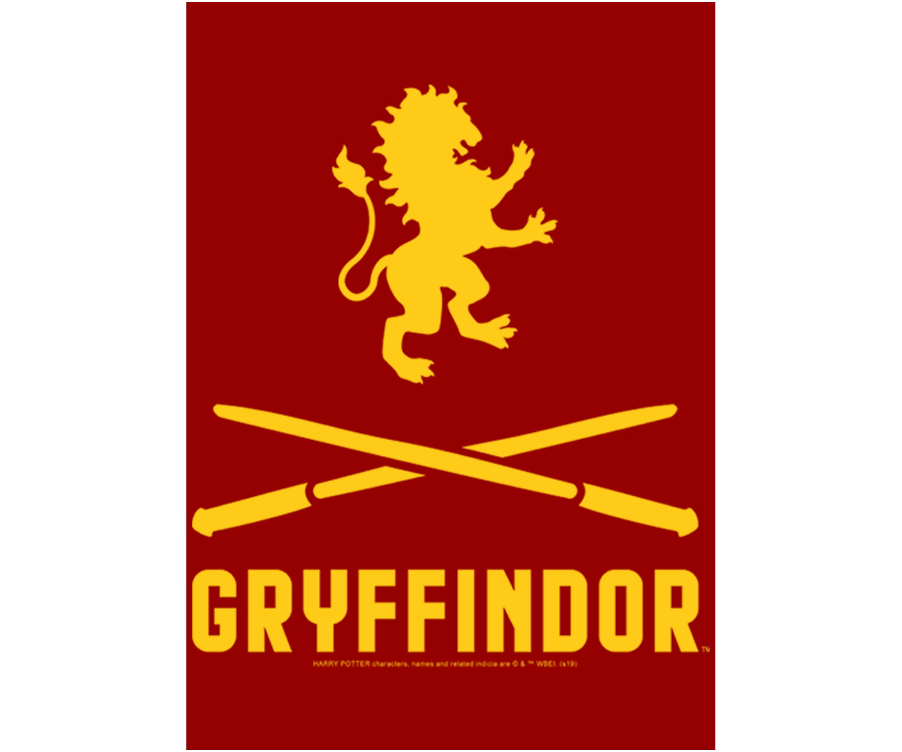 Harry Potter Gryffindor Icons Crossed Wands Graphic T-Shirt