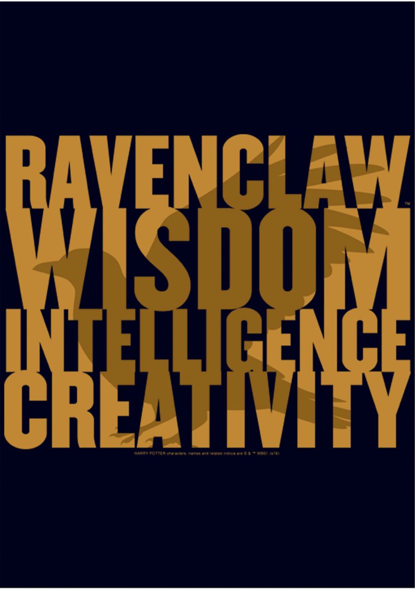 Harry Potter Ravenclaw House Words Graphic T-Shirt