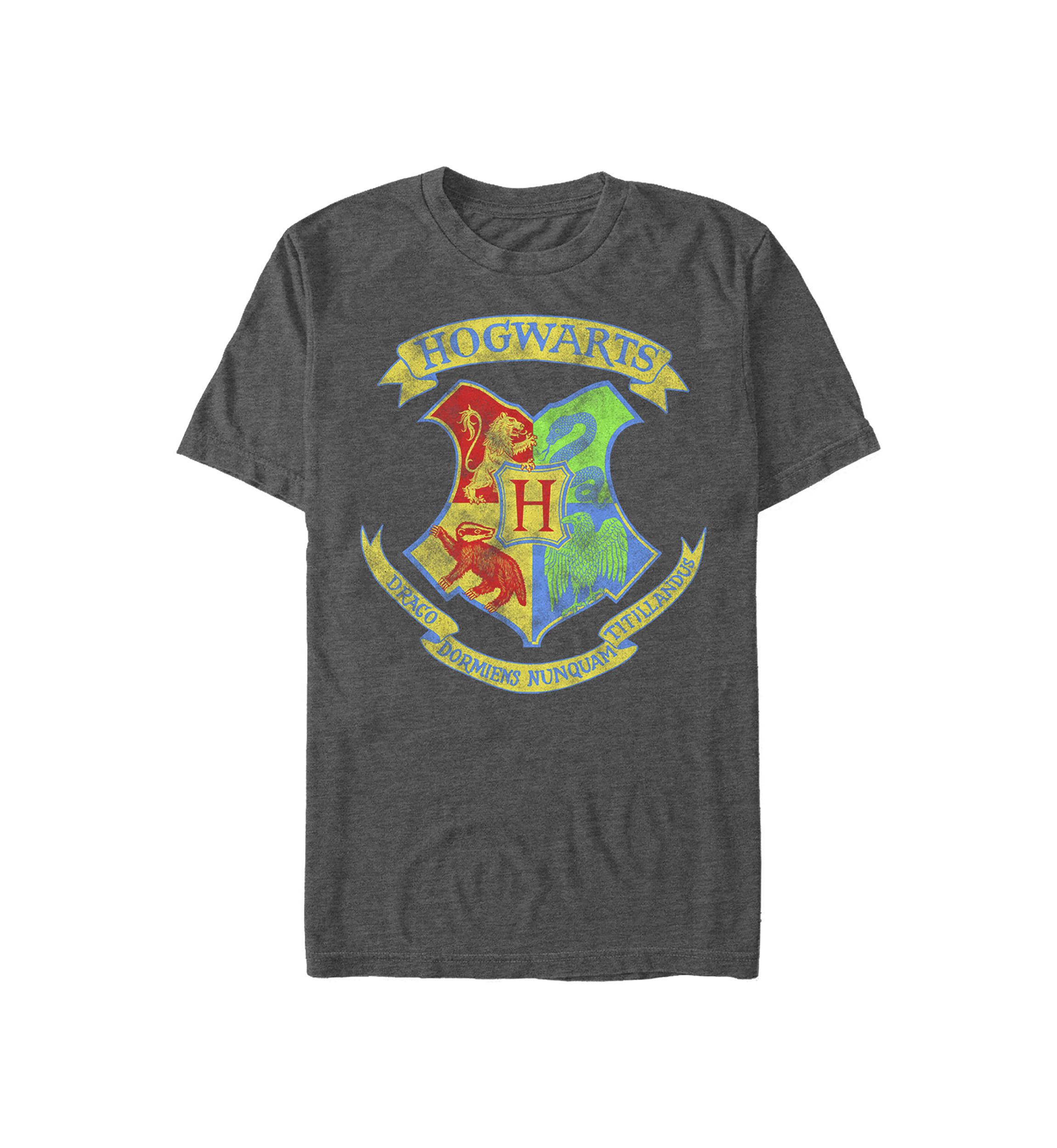 Harry Potter Neon Crest Graphic T-Shirt