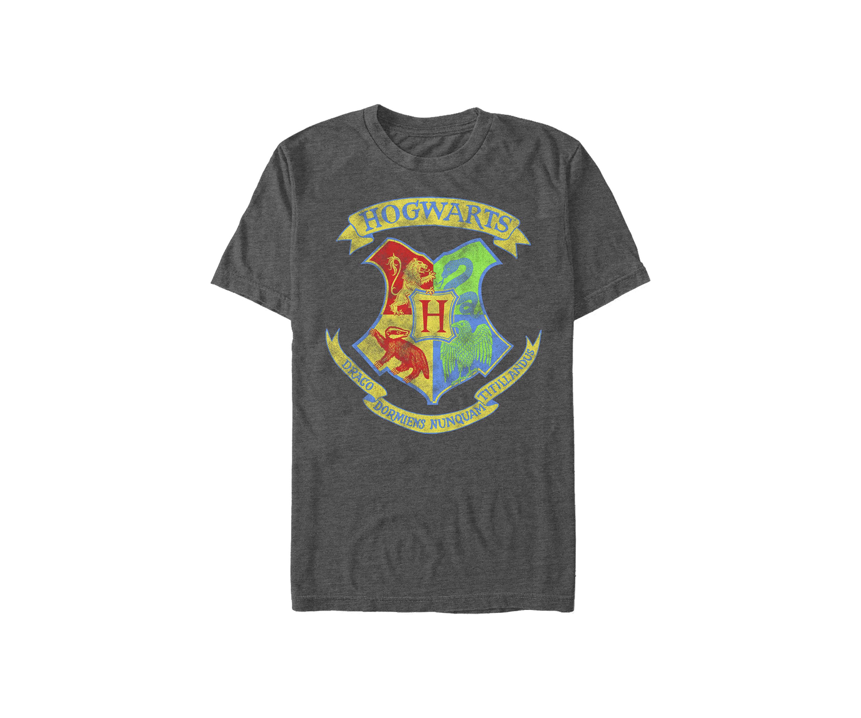 Harry Potter Neon Crest Graphic T-Shirt