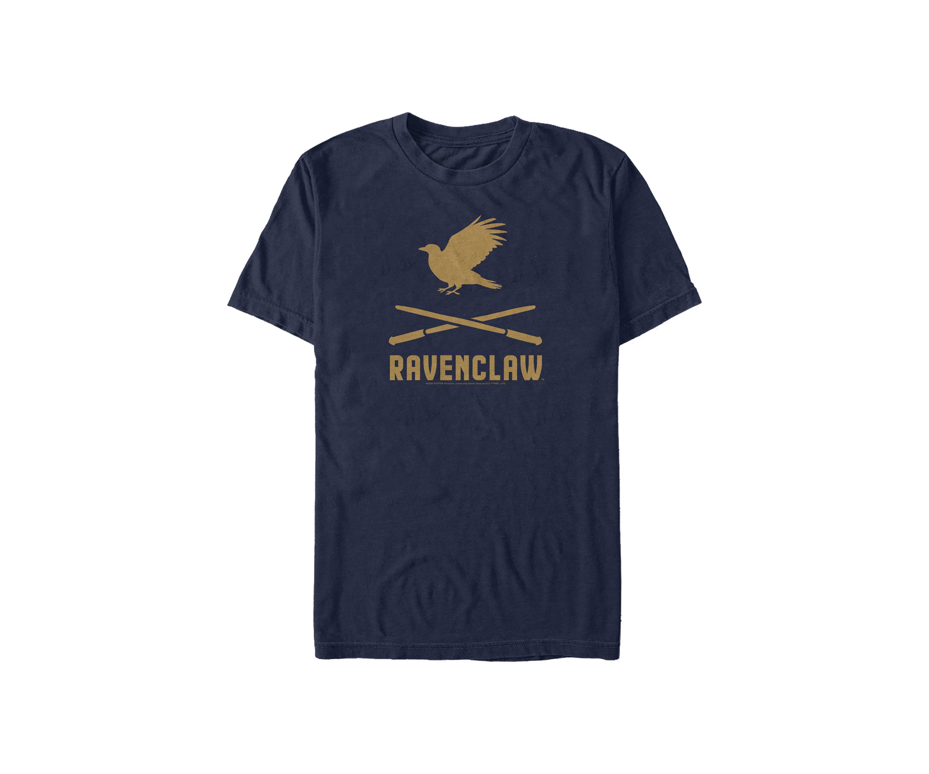 Harry Potter Ravenclaw Icons Crossed Wands Graphic T-Shirt