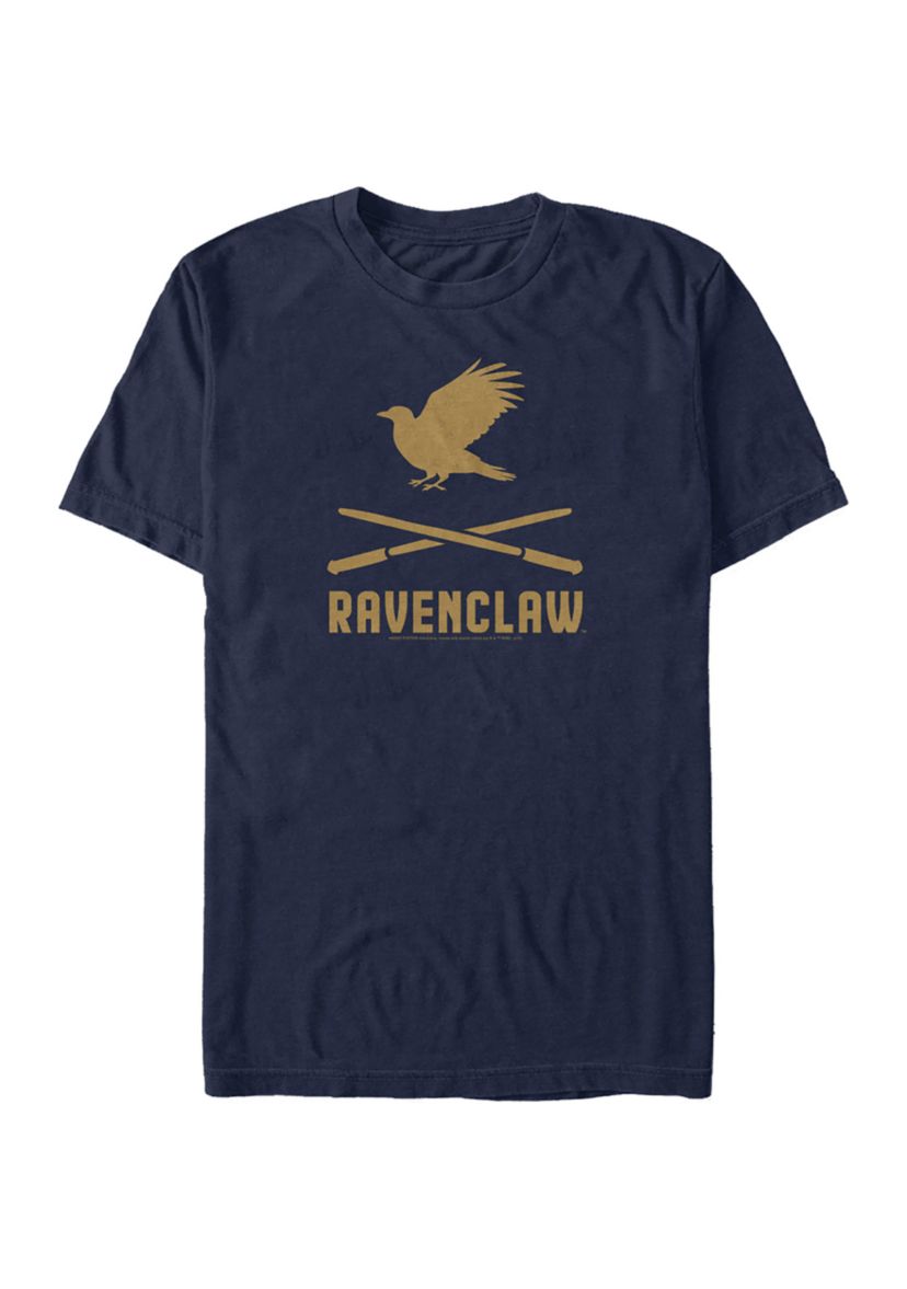 Harry Potter Ravenclaw Icons Crossed Wands Graphic T-Shirt