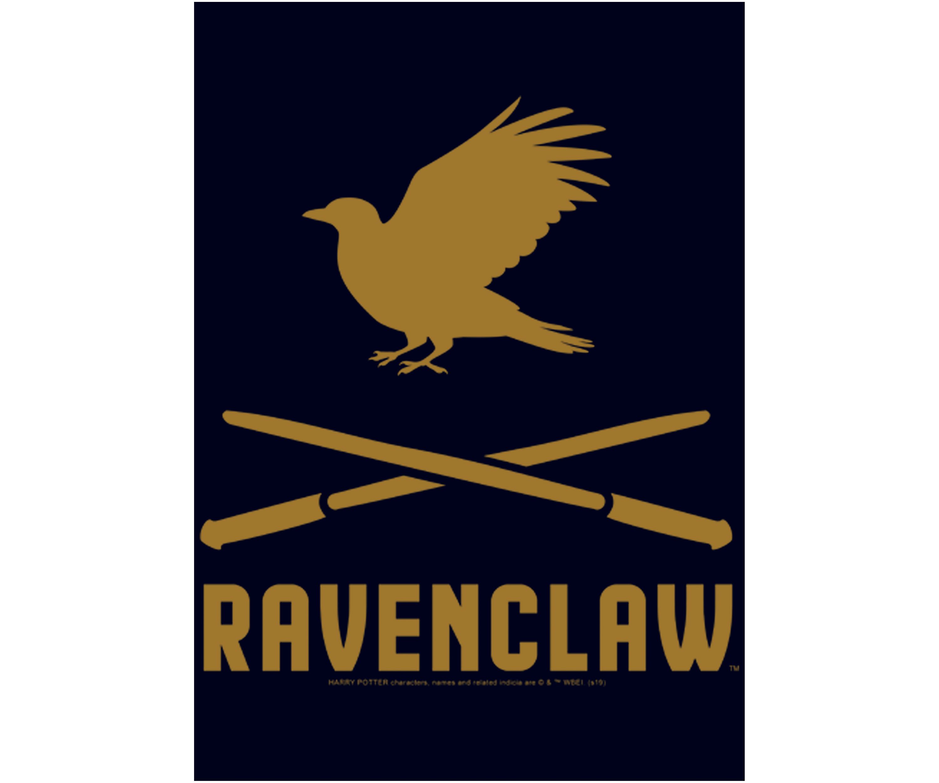 Harry Potter Ravenclaw Icons Crossed Wands Graphic T-Shirt
