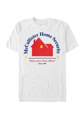 Men's Home Alone Home Security Short Sleeve Graphic T-Shirt, White, 3XL