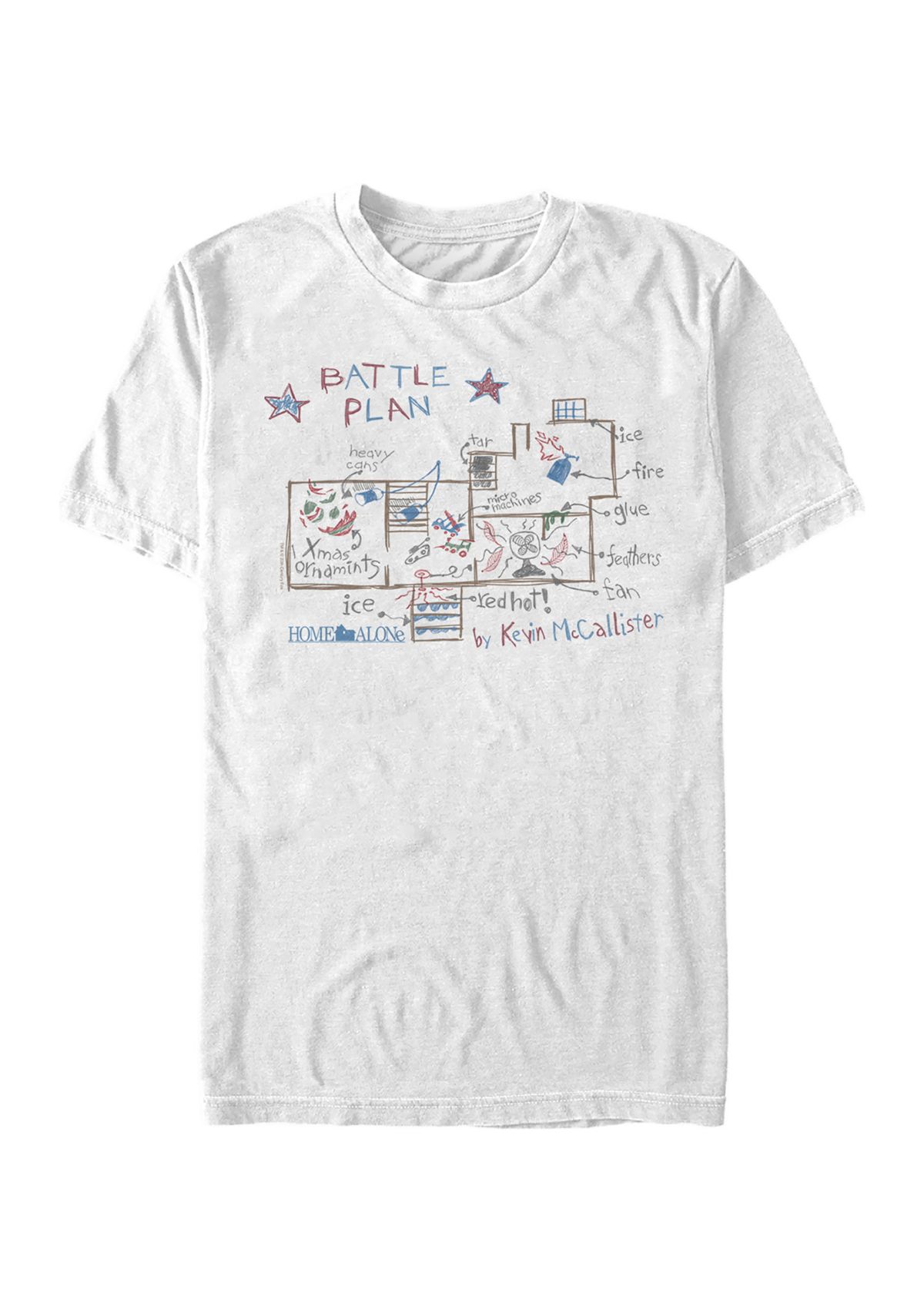 Home Alone Kevins Plan Short Sleeve Graphic T-Shirt